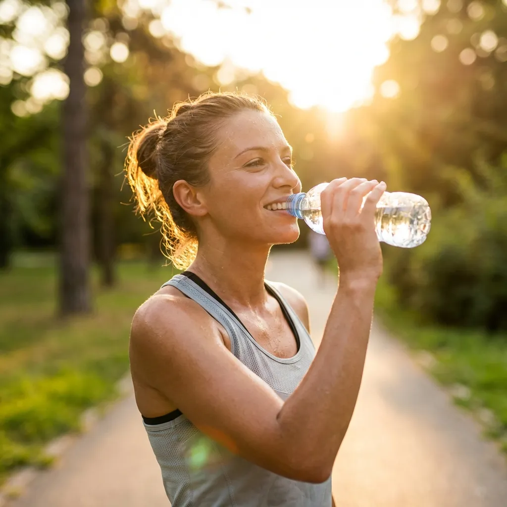 Trail runner leading a race
